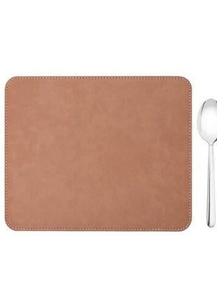 leren placemat 23x19 cm bruin voor sublimatie