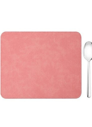 leren placemat 23x19 cm roze voor sublimatie