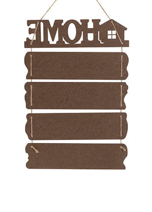 vijf hangende mdf frames home sublimatie met touw collage