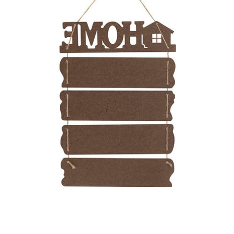 vijf hangende mdf frames home sublimatie met touw collage