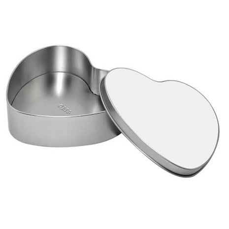 metalen doosje hart voor sublimatie met aluminium plaat
