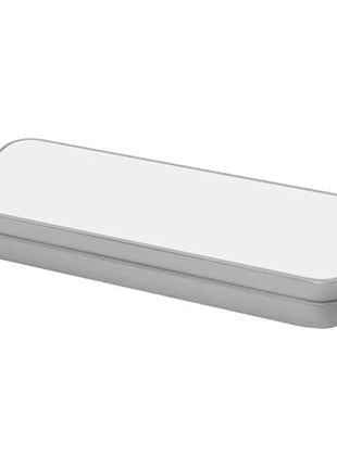 Metalen potloodetui 19x8x2,3 cm met sublimatie deksel