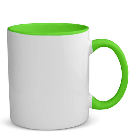 330ml (11oz) Duo Color Mok licht groen voor sublimatie