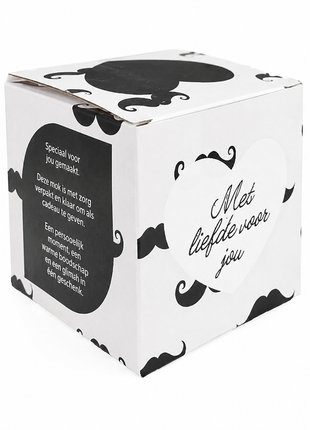Mustache Mokkendoosje – Cadeaudoosje voor Mok