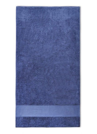Gastendoek met brede band 7cm navy