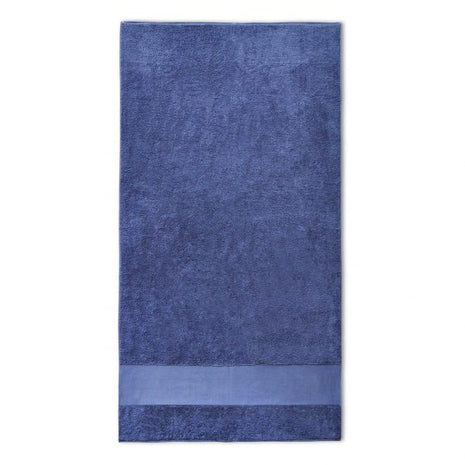 Gastendoek met brede band 7cm navy