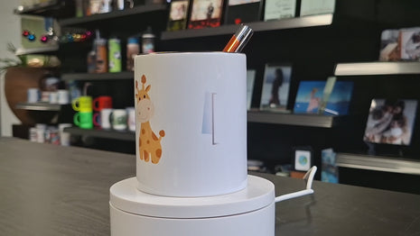 Keramische Pennenbak Zwart – Voor Sublimatie