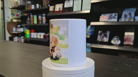 Keramische Spaarpot (hervulbaar) Can-vorm voor sublimatie