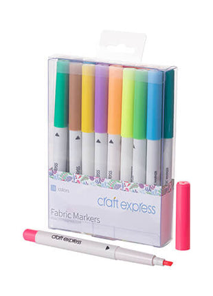 Craft Express 18 Textielmarkers - afbeelding 1