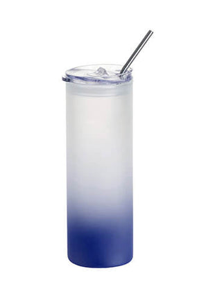 750ml (25oz) Tumbler Frosted marine-blauw voor sublimatie - afbeelding 1