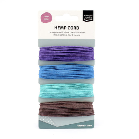 Vaessen Creative • Henneptouw Assortiment 4x10m Winter - afbeelding 1