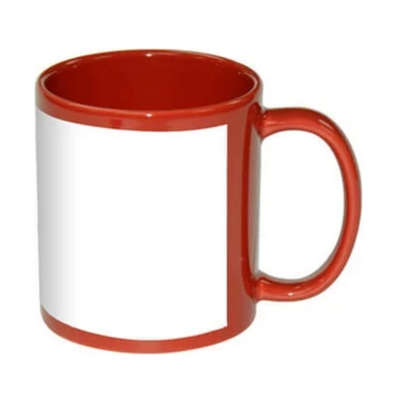 330ml (11oz) Mok met Frame rood voor sublimatie