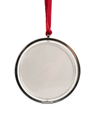 Roterend Kerstboomornament voor Sublimatie – Zilver