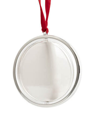 Roterend Kerstboomornament voor Sublimatie – Zilver