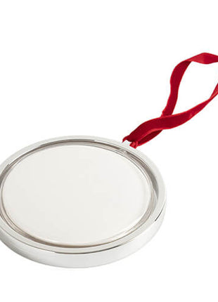 Roterend Kerstboomornament voor Sublimatie – Zilver
