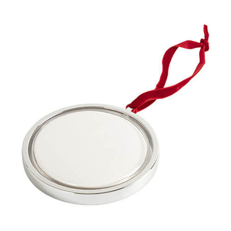 Roterend Kerstboomornament voor Sublimatie – Zilver