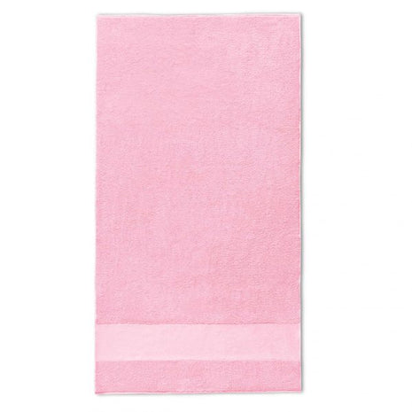 Gastendoek met brede band 7cm roze