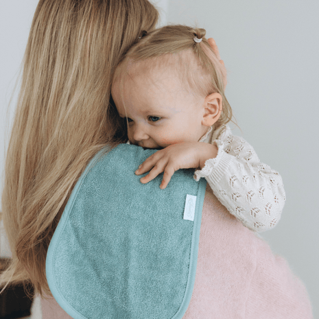 Schouder- Spuugdoek Uni Line, Lake green