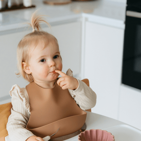 Slab silliconen met opvangbakje, caramel