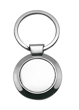 Metalen Sleutelhanger Rond 7 x 3,5 cm voor sublimatie
