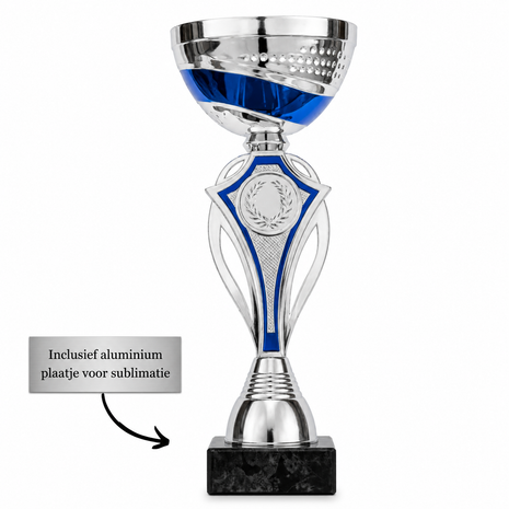 Sportbeker 24 cm – Klassieke Wedstrijdbeker  (Geschikt voor sublimatie)