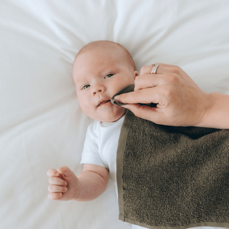 Spuugdoek Uni Line, Brown Clay