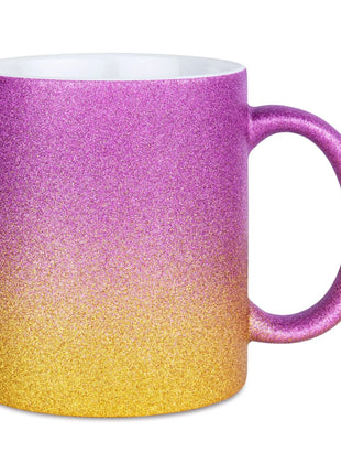 330ml (11oz) Glitter Mok Goud/Roze voor sublimatie