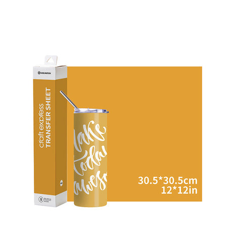 sublimatie transferfolie geel 30x30 craft express