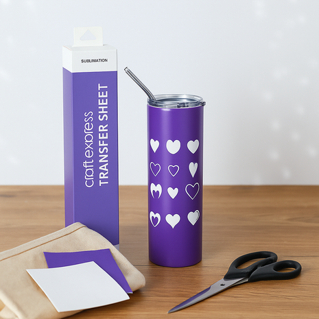 sublimatie transferfolie paars 30x30 craft express