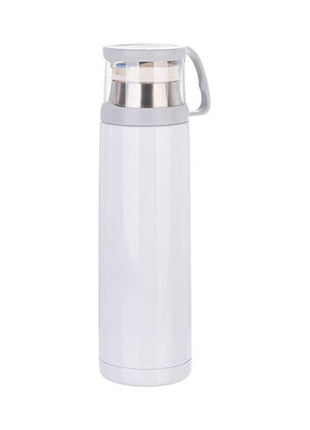 Thermos 500 ml met schroefdop - sublimatiebeker - wit