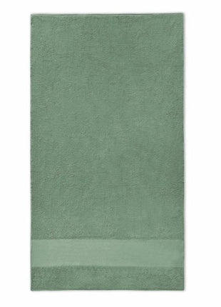 Gastendoek met brede band 7cm stone green