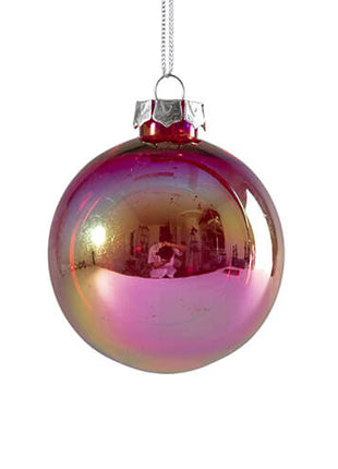 Transparante Plastic Kerstbal Ø 8 cm voor Sublimatie – Rood