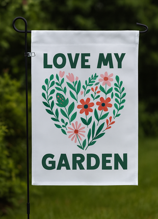 tuinvlag 28x46 cm voor sublimatie wit polyester