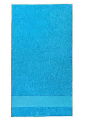 Gastendoek met brede band 7cm turquoise