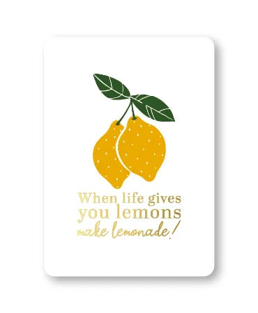 Wenskaarten A7 - When life gives you lemons