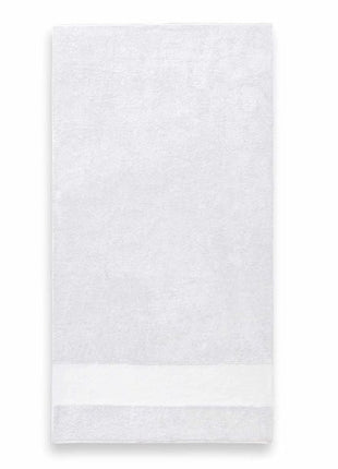 Gastendoek met brede band 7cm wit