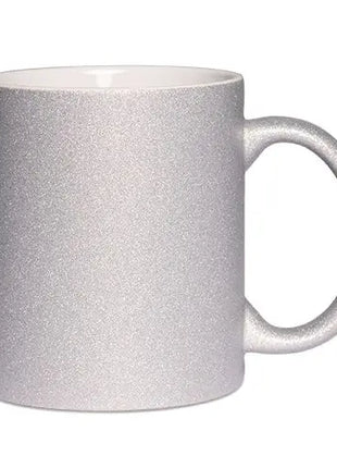 330ml (11oz) Glitter Mok Zilver voor sublimatie