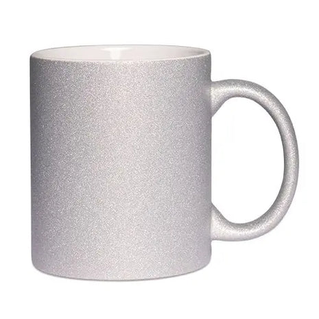 330ml (11oz) Glitter Mok Zilver voor sublimatie